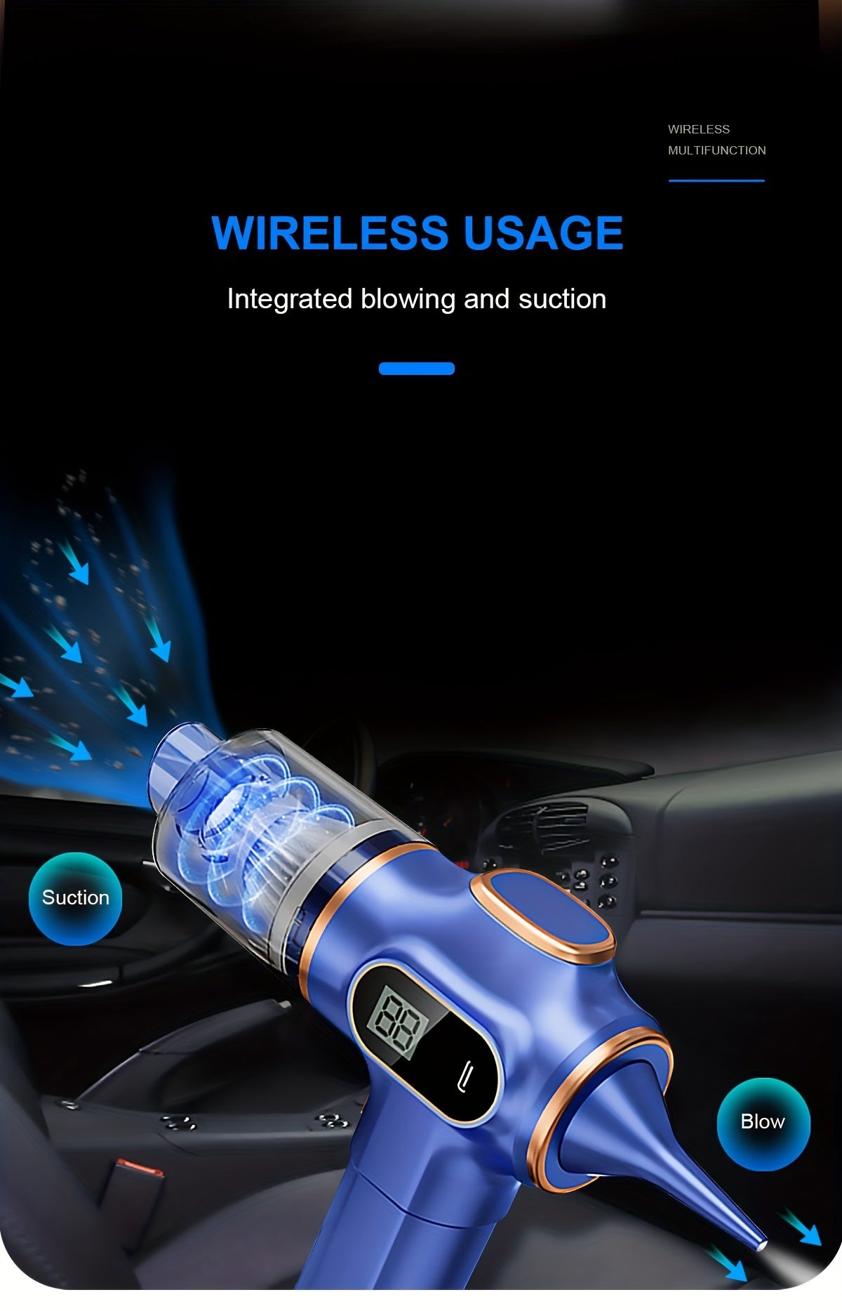 Hochleistungs-Handstaubsauger - leicht & kabellos