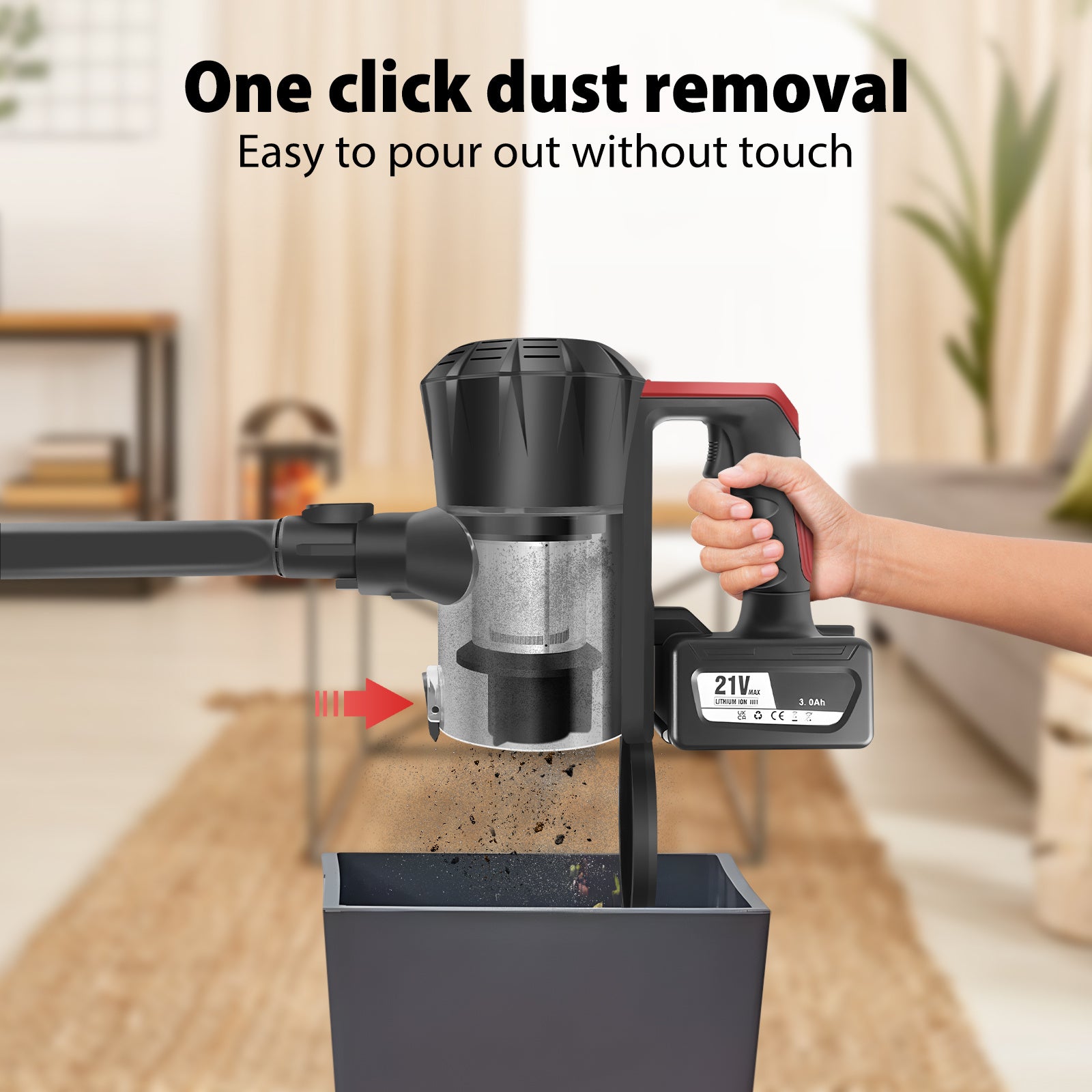 Akku-Stielstaubsauger 800W MaxPower