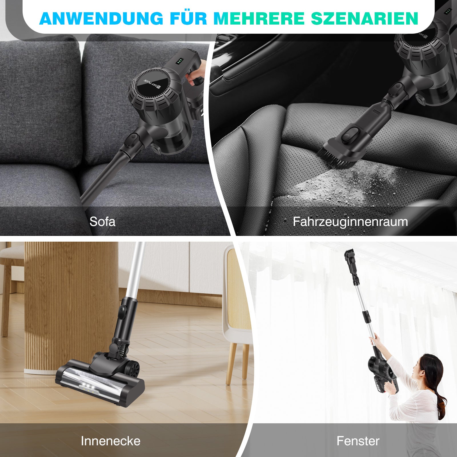 Akku-Stielstaubsauger 800W MaxPower